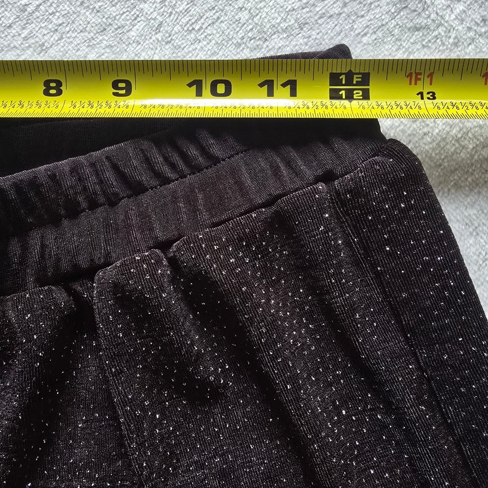 Rabbit Rabbit Rabbit Designs Black Silver Metallic Two Piece Pant Set Size 8&10 - Picture 13 of 16